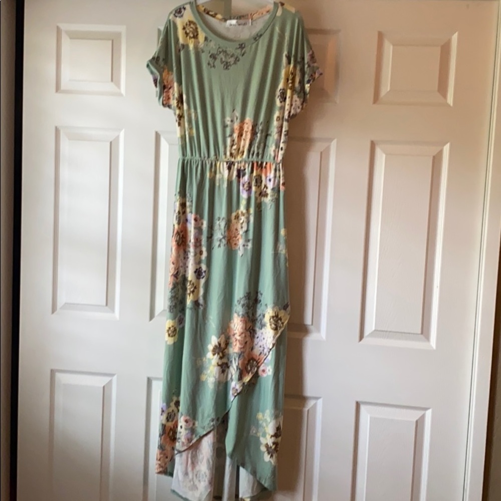Maxi dress floral modest